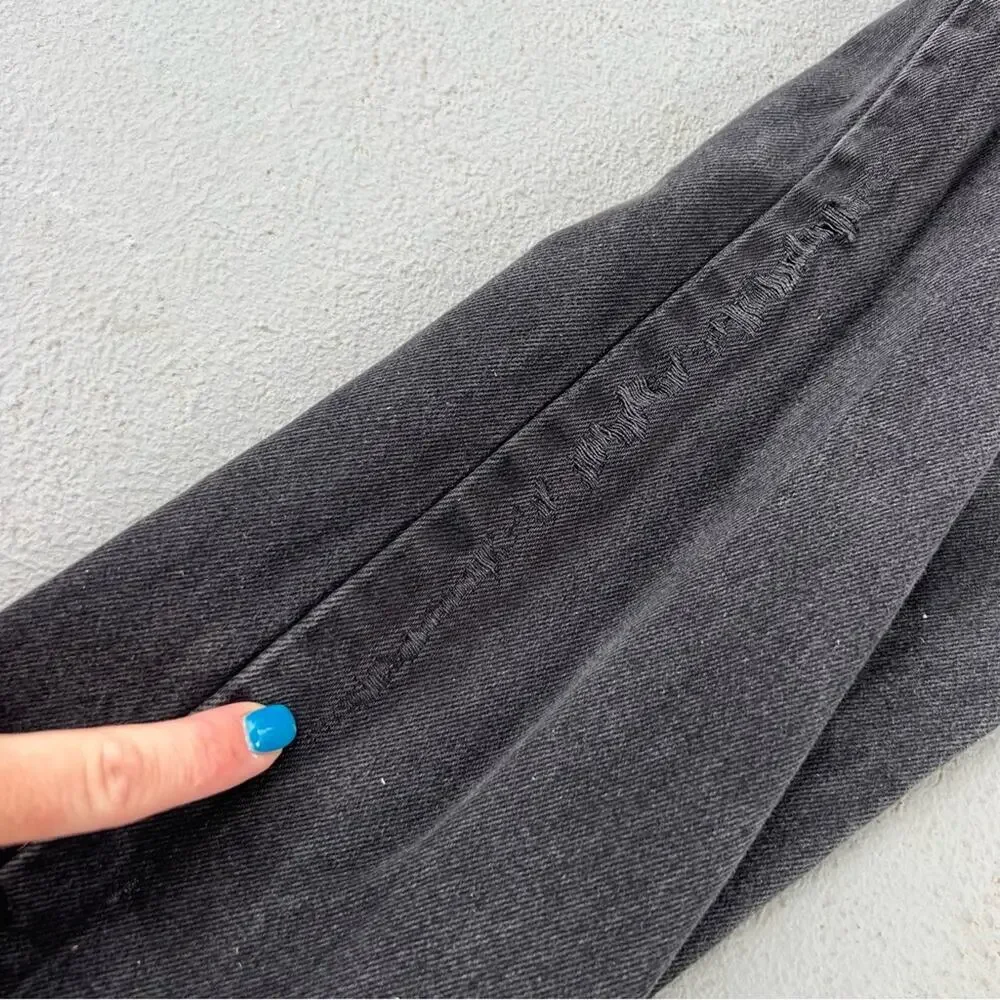 Vintage 90s Levi’s 505 regular fit straight leg jeans black 36x34